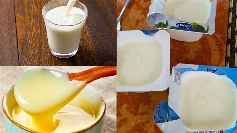 Ingredients for yogurt made with an air fryer