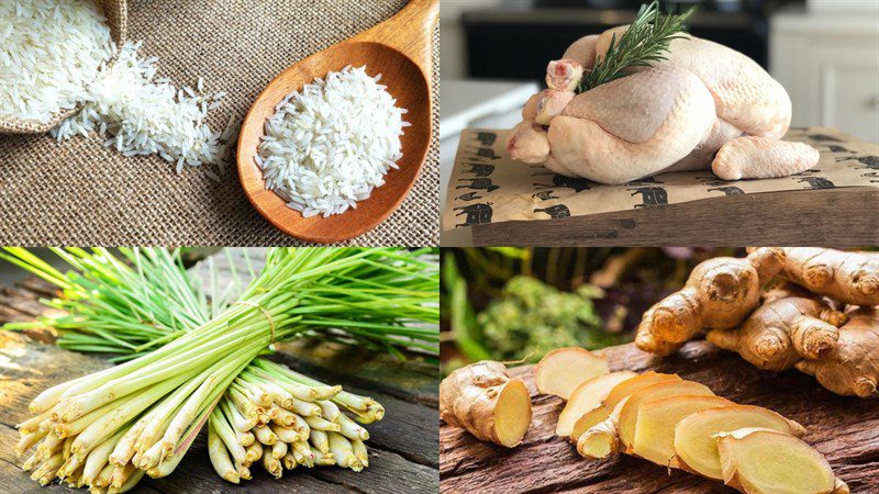 Ingredients for cooking porridge with a multi-functional electric pressure cooker