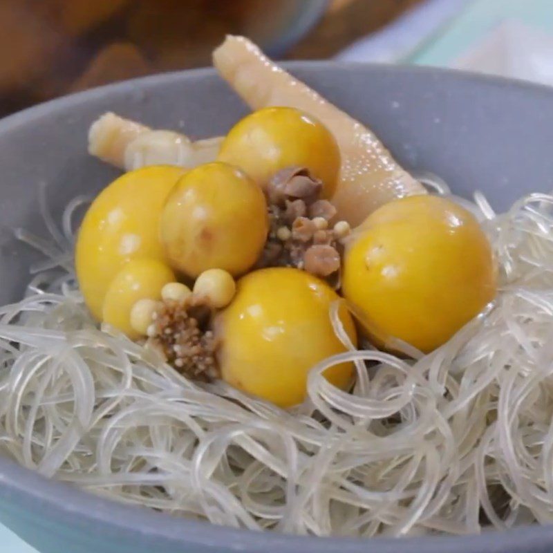 Step 3 Completing Soft Boiled Chicken Feet Noodles