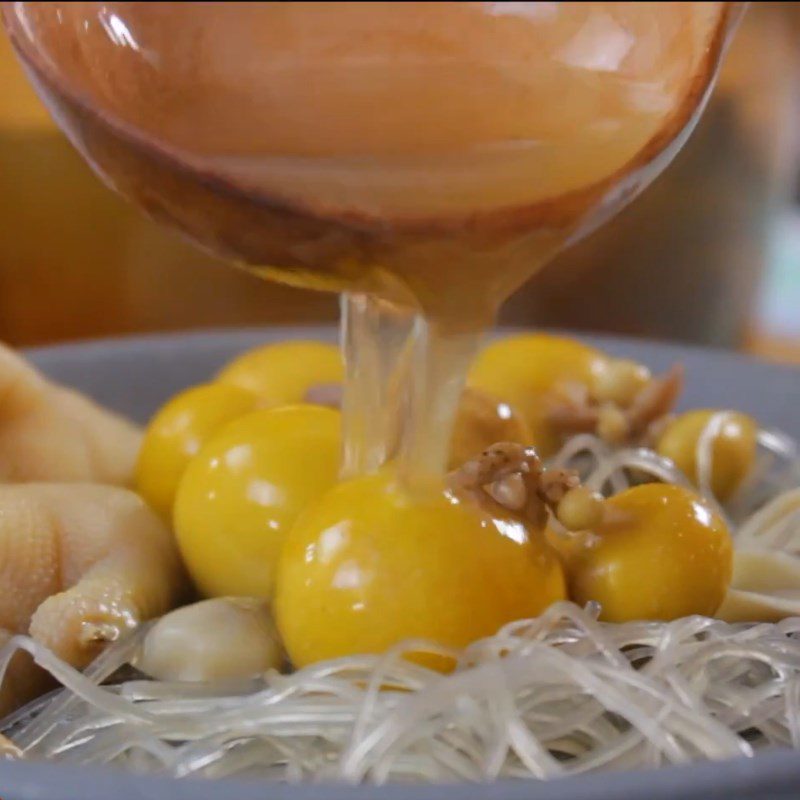 Step 3 Completing Soft Boiled Chicken Feet Noodles