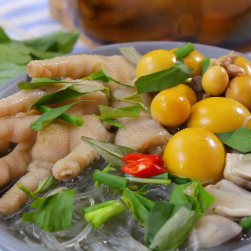 Step 4 Final Product Soft Boiled Chicken Feet Noodles