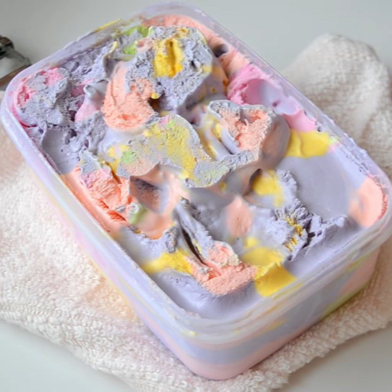 Step 4 Completion Rainbow Ice Cream