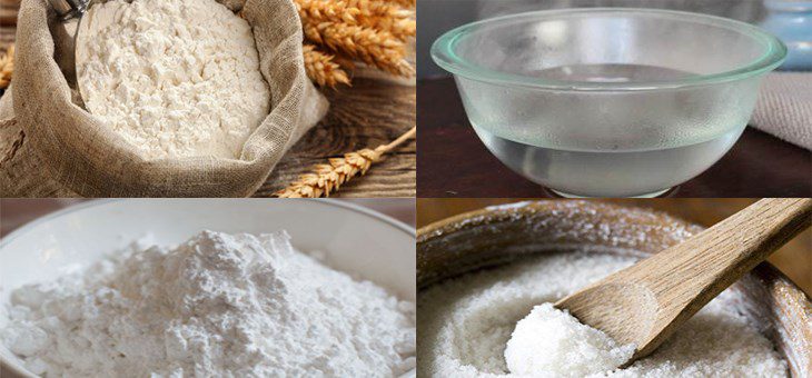 Ingredients for dish 5 ways to make fresh noodles