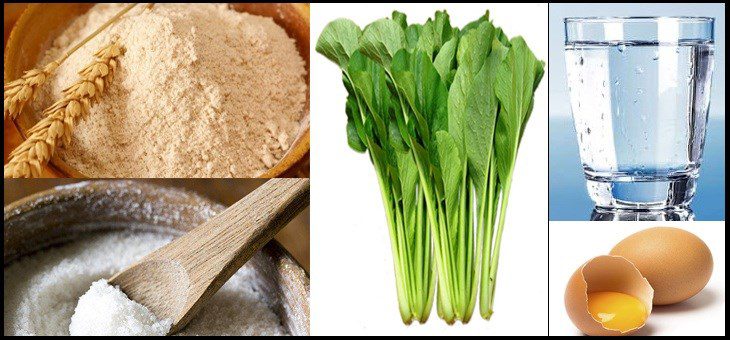 Ingredients for the dish 5 ways to make fresh noodles