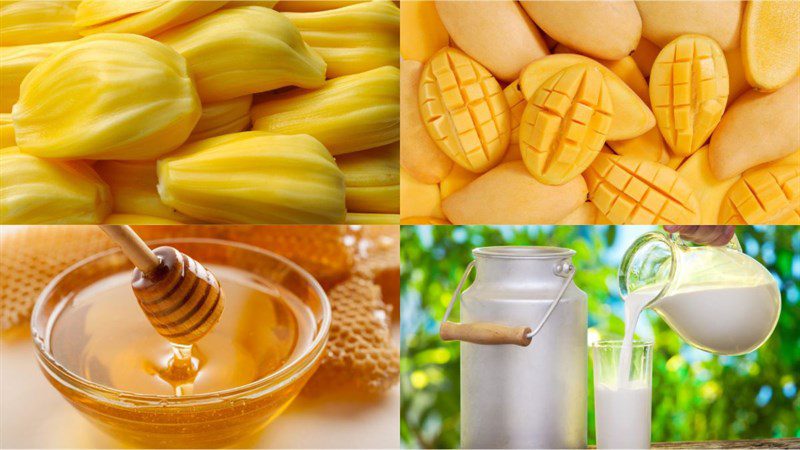 Ingredients for jackfruit smoothie