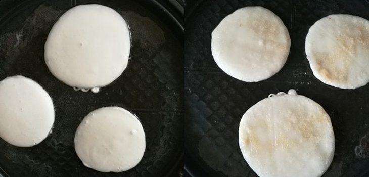 Step 2 Fry the cake for Simple Fried Glutinous Rice Cake