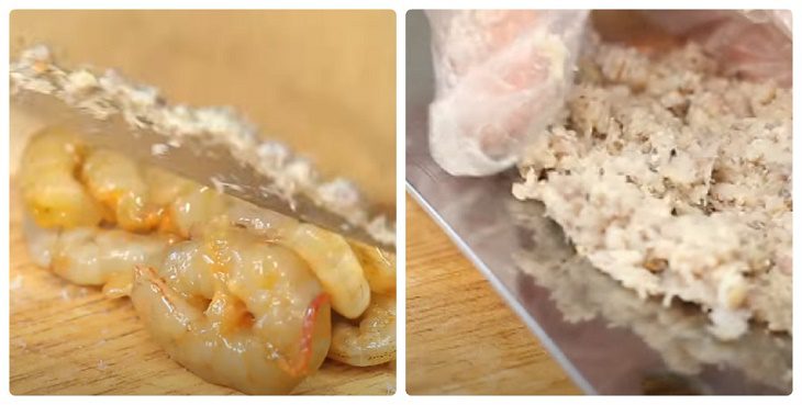 Step 1 Prepare the shrimp for Fried Shrimp Paste