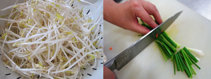 Step 1 Prepare the rice noodles and vegetables Stir-fried Rice Noodles with Pork Heart and Kidney