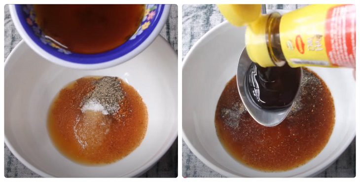 Step 4 Make the sauce Honey fried ribs