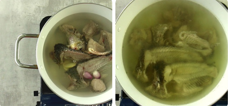 Step 4 Prepare the broth Fish noodle soup