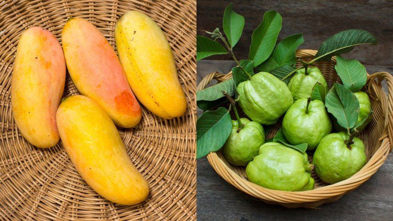 Ingredients for mango juice dish