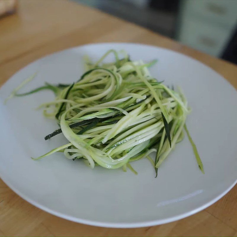 Step 3 Making Zucchini Beef Mushroom Spaghetti