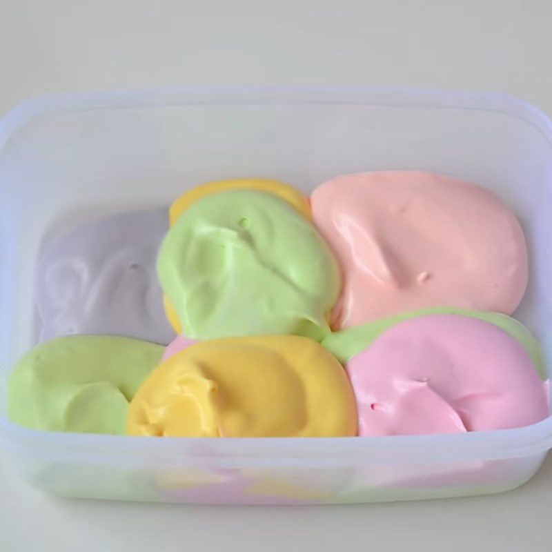Step 3 Pour into molds and chill Rainbow ice cream