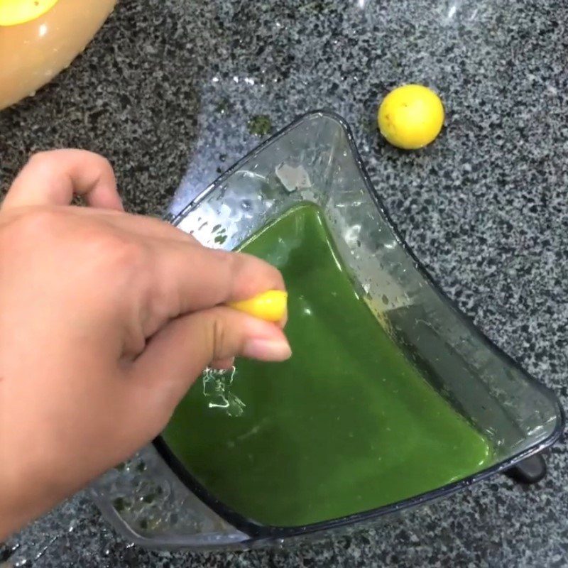 Step 3 Complete Coconut water fish mint juice