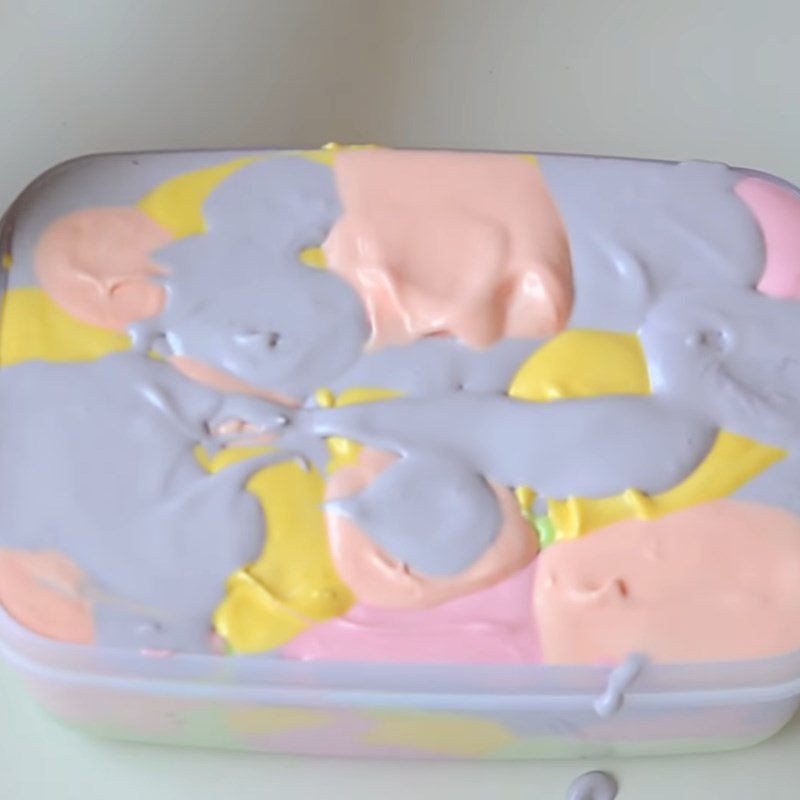 Step 3 Pour into molds and chill Rainbow ice cream