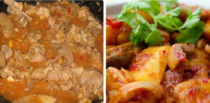 Step 4 Stir-fry and finish Sweet and sour pig intestines stir-fry