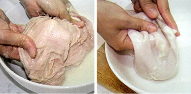 Step 1 Prepare the pig intestines Stir-fried pig intestines with mixed vegetables