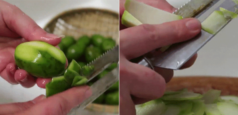 Step 1 Prepare the ingredients for Green Mango Salad