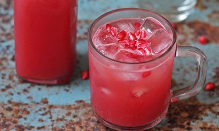 Step 3 Final product Pomegranate Watermelon Juice