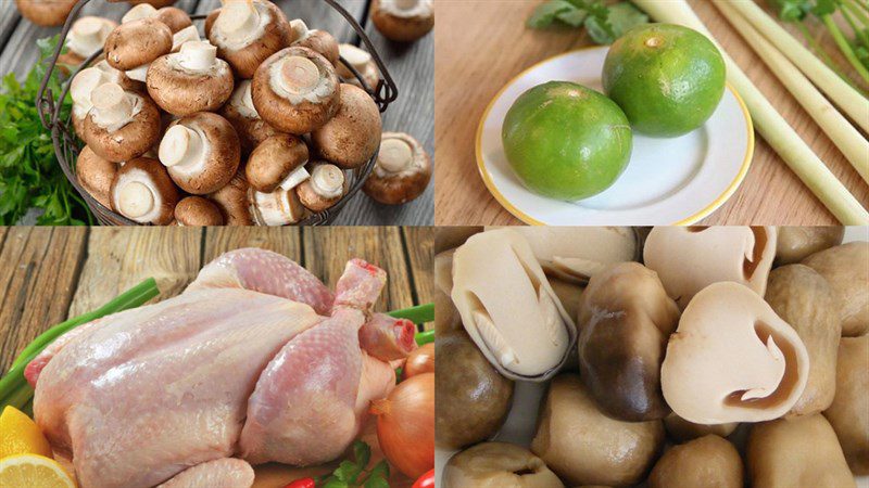 Ingredients for Spicy Sour Chicken Hotpot