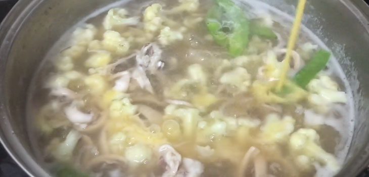 Step 2 Cook the Dried Squid Oyster Soup