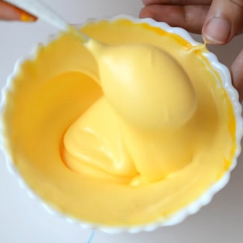 Step 2 Create the cream colors Rainbow ice cream
