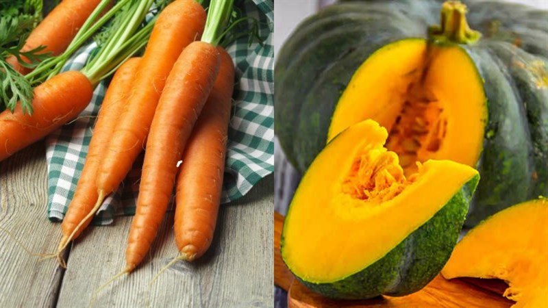 Ingredients for carrot smoothie