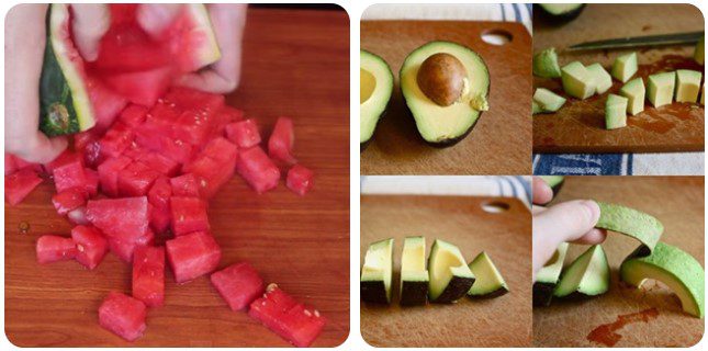 Step 1 Prepare the ingredients Watermelon and Sprout Salad with Avocado
