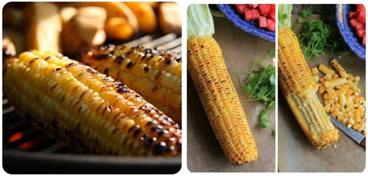 Step 2 Grilled Corn Watermelon Salad