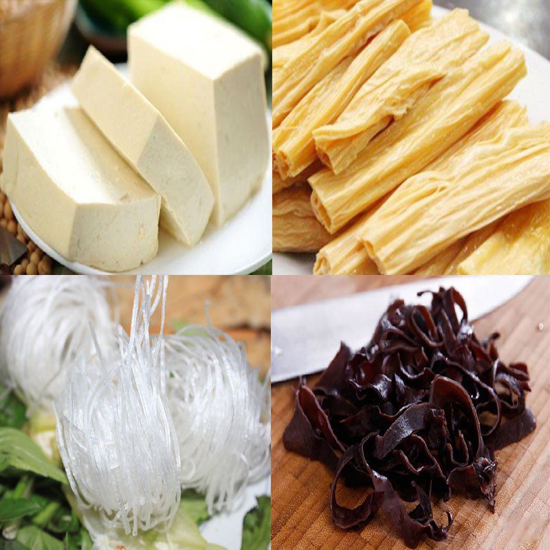 Ingredients for Vegetarian Broken Rice Dish