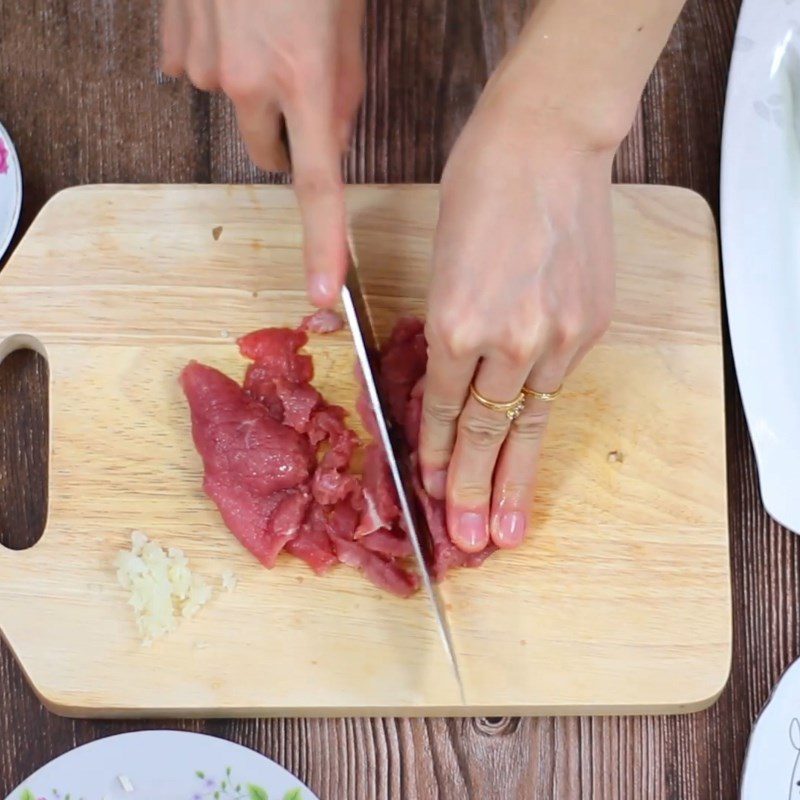 Step 2 Prepare and marinate the beef Slow cooker beef porridge