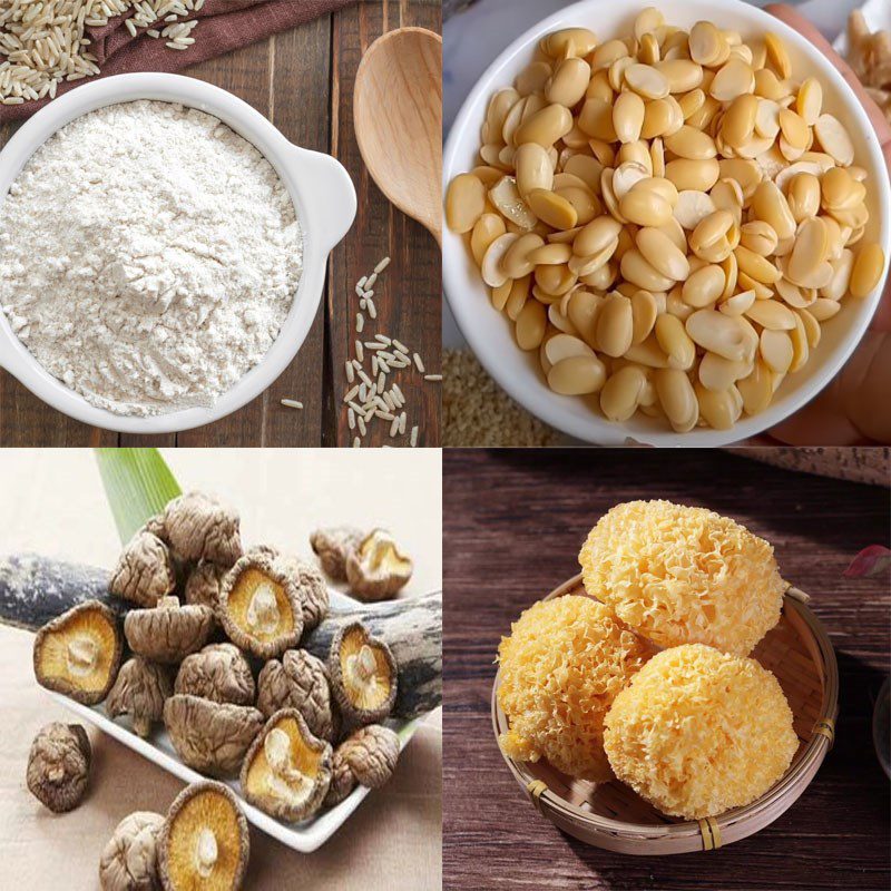 Ingredients for vegetarian bánh cống