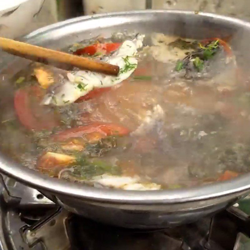 Step 5 Final Product Tilapia Hot Pot with Pickled Vegetables