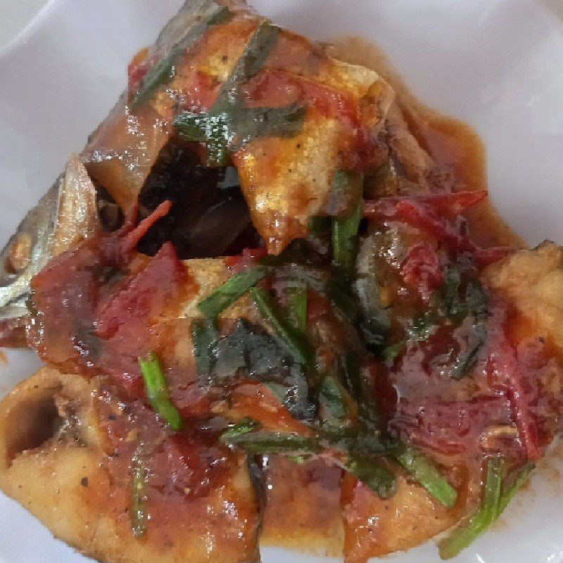 Step 4 Final Product Braised mackerel with tomatoes