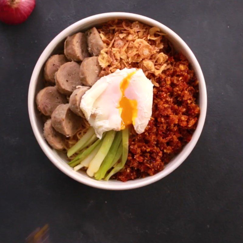 Step 5 Final Product Spicy Salted Beef Ball Noodles