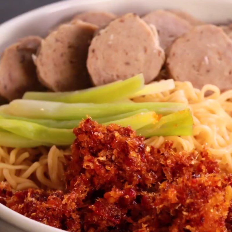 Step 4 Completion Spicy Salted Beef Ball Noodles
