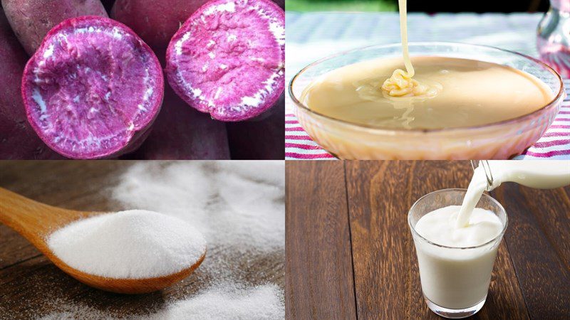 Ingredients for Sweet Potato Milk 4 ways