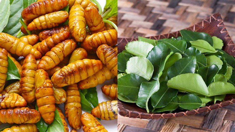 Ingredients for the dish 5 ways to stir-fry larvae