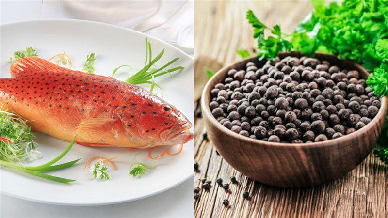 Ingredients for the dish 2 methods to make braised grouper in clay pot and with pepper