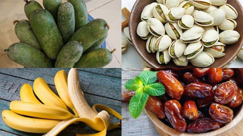 Ingredients for the gourd smoothie (green gourd)