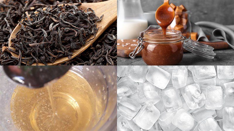 Ingredients for Hokkaido milk tea