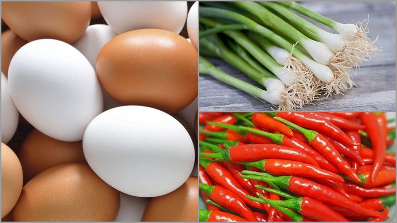 Ingredients for the dish 2 ways to make braised eggs