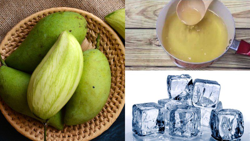 Ingredients for Green Mango Smoothie