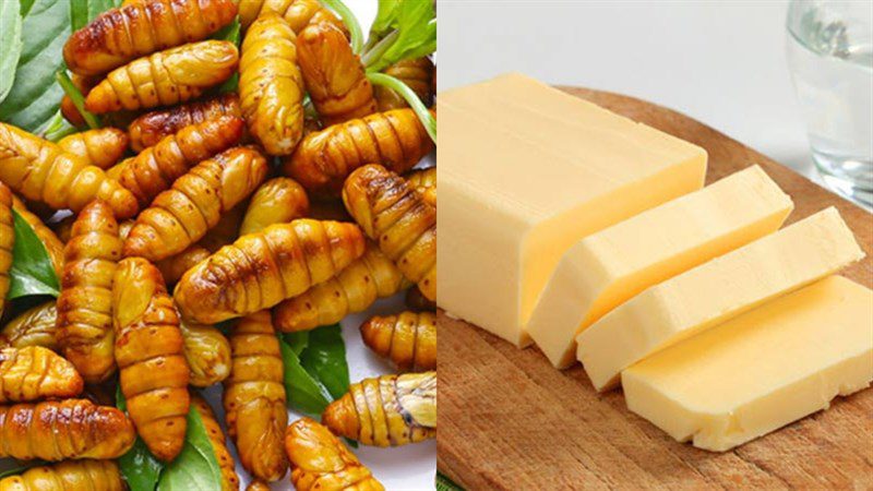 Ingredients for the dish 5 ways to stir-fry larvae