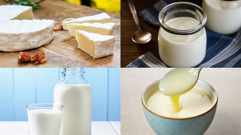 Ingredients for yogurt cheese dish