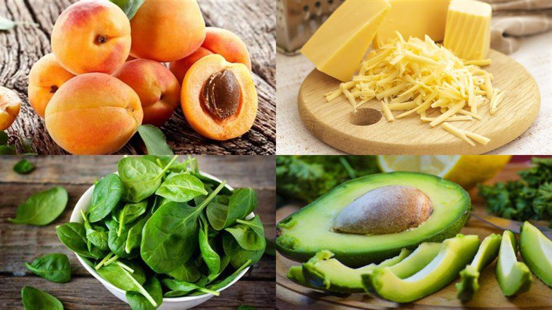 Ingredients for the dish 4 ways to make peach salad