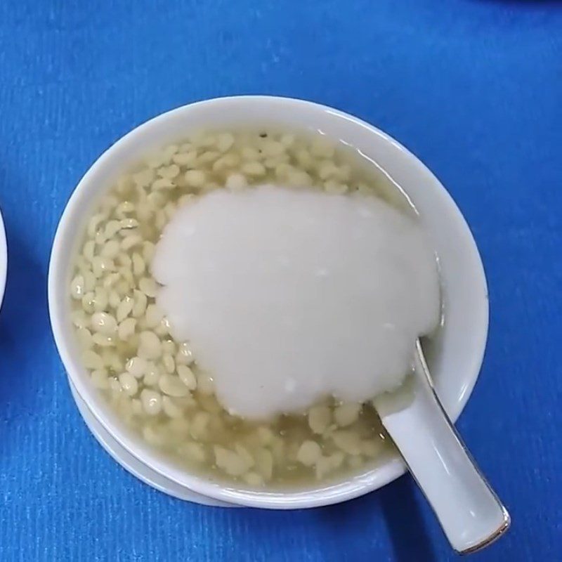 Step 4 Final product Bo bo pudding with coconut milk