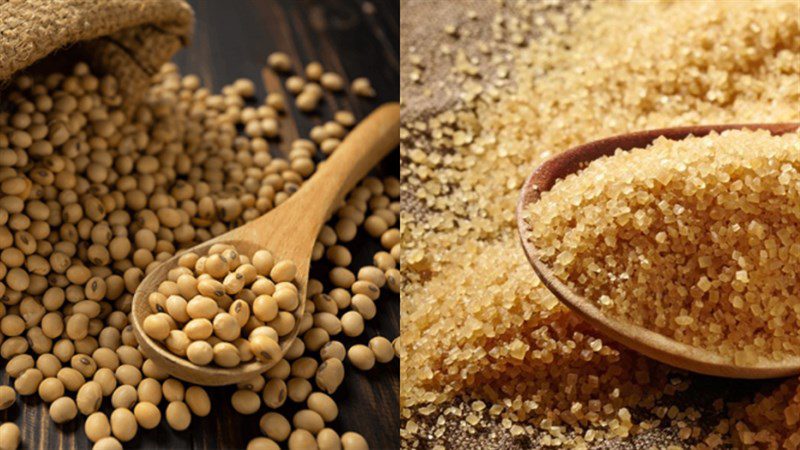 Ingredients for tofu made from soybean milk powder, tofu made from packaged soybean milk powder, tofu made from syrup tapioca powder