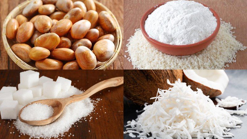 Ingredients for jackfruit seed cake