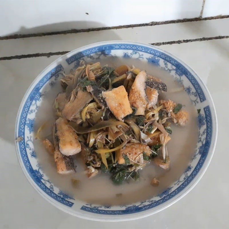 Step 4 Final product Dried snakehead fish for sour soup